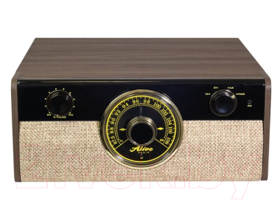 Проигрыватель виниловых пластинок Alive Audio Fusion Dark Wood c Bluetooth и FM-радио / FSN-01-DW