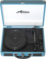 Проигрыватель виниловых пластинок Alive Audio Glam Aqua c Bluetooth / GLM-01-AQ - 