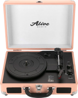 Проигрыватель виниловых пластинок Alive Audio Glam Blush c Bluetooth / GLM-01-BU - 