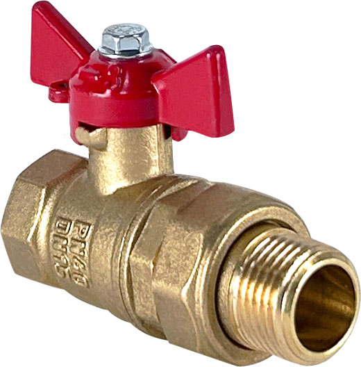 Шаровой кран Valfex ВР/НР 1/2" / VF.227.LB1.012.N/P59 (ручка-бабочка)