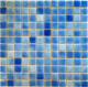 Мозаика Gidrostroy Glass Mosaic QN-004 (317x317, синий) - 