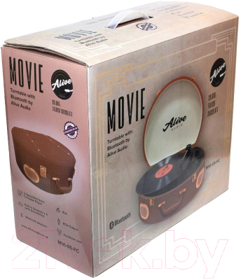 Проигрыватель виниловых пластинок Alive Audio Movie French chocolate c Bluetooth / MVI-05-FC