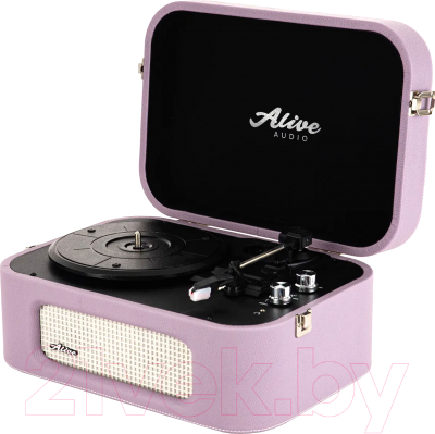 Проигрыватель виниловых пластинок Alive Audio Stories Lilac c Bluetooth / STR-06-LL 