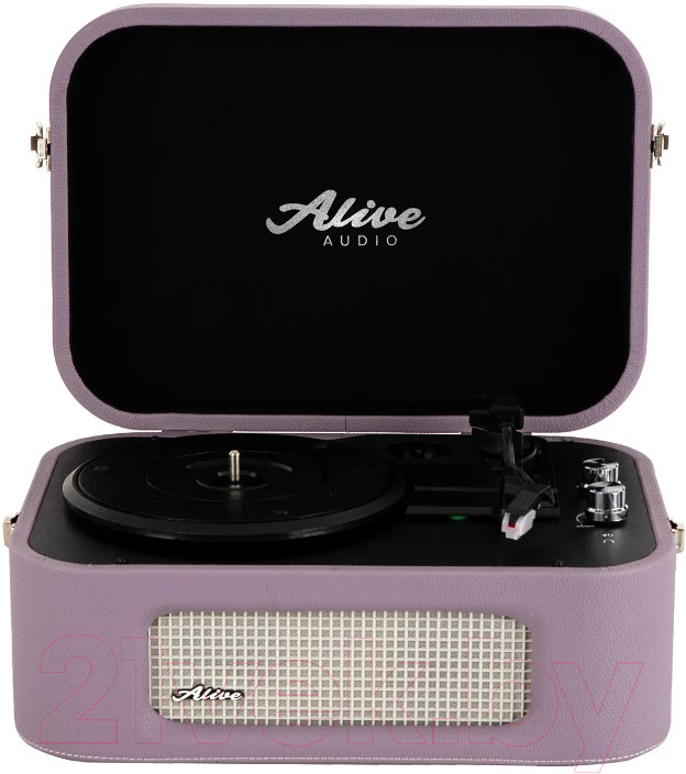 Проигрыватель виниловых пластинок Alive Audio Stories Lilac c Bluetooth / STR-06-LL