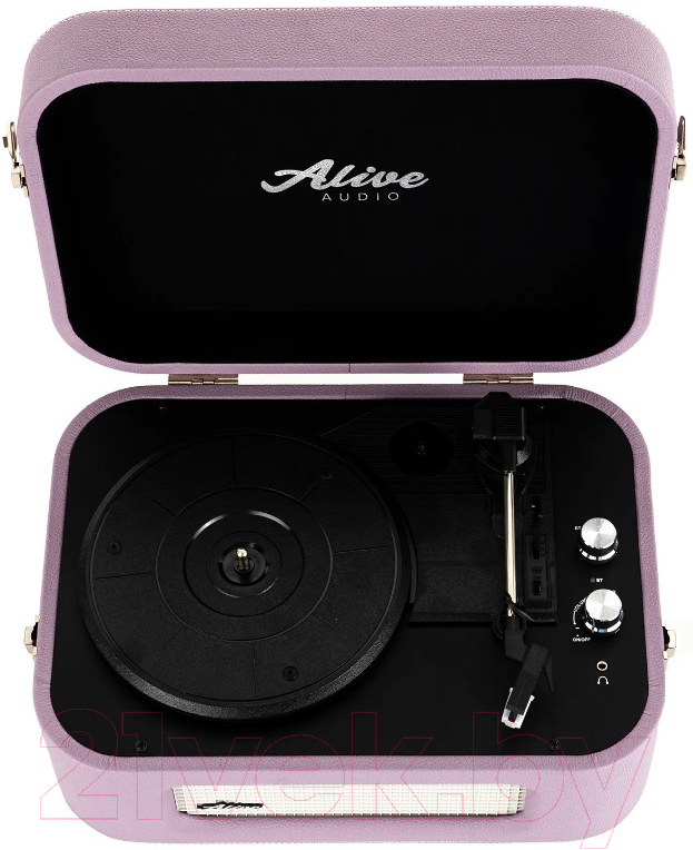 Проигрыватель виниловых пластинок Alive Audio Stories Lilac c Bluetooth / STR-06-LL