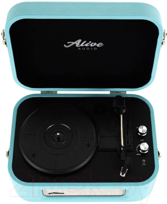 Проигрыватель виниловых пластинок Alive Audio Stories Turquoise c Bluetooth / STR-06-TS 