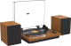Проигрыватель виниловых пластинок Alive Audio Symphony Dark Wood c Bluetooth / AA-SAY-01-DW -