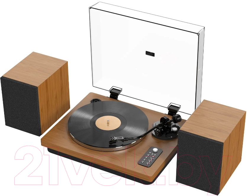 Проигрыватель виниловых пластинок Alive Audio Symphony Dark Wood c Bluetooth / AA-SAY-01-DW