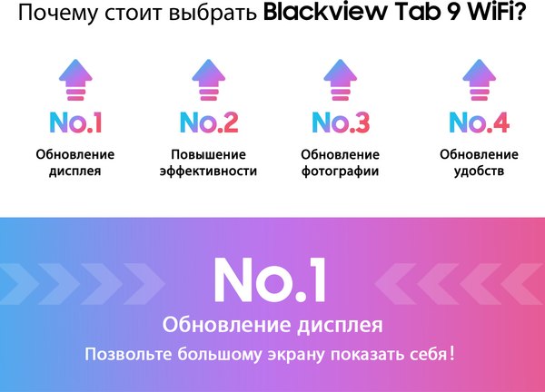 Планшет Blackview Tab 9 6GB/256GB Wi-Fi / TAB 9 WIFI_PINK (розовый)
