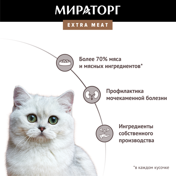 Влажный корм для кошек Мираторг Black Angus для стерилизованных кошек с говядиной (80г)