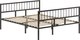 Двуспальная кровать Домаклево Металика В3+В3 160x200 (черный) - 