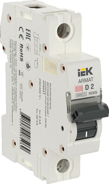 Выключатель автоматический IEK AR-M06N-1-D002