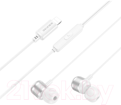 Изображение товара Наушники-гарнитура Borofone BM93 Lightning (серебристый)