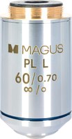 Объектив для микроскопа Magus 60PLL 60х/0.70 Plan L WD 2.08мм / 83464 - 