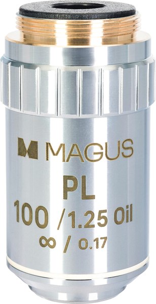 Объектив для микроскопа Magus SF100 OIL 100х/1.25ми Plan Pol / 83451