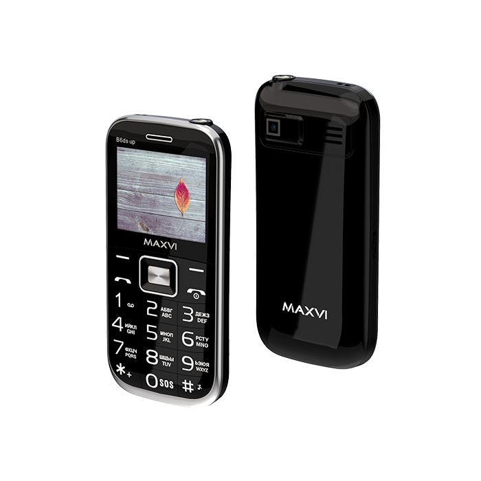 Мобильный телефон Maxvi B6ds up (черный) — фото 2