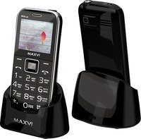 Мобильный телефон Maxvi B6ds up (черный) - 