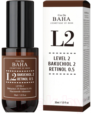 Сыворотка для лица Cos de Baha Bakuchiol & Retinol Serum L2 (30мл)