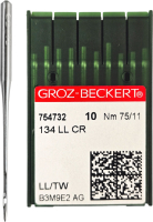 

Набор игл для промышленной швейной машины, 134 LL 75 GB-10
