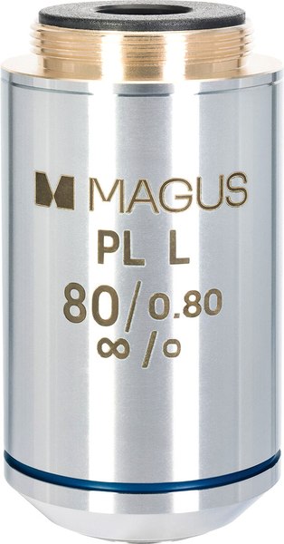 Объектив для микроскопа Magus 80PLL 80х/0.80 Plan L WD 1.25мм / 83465