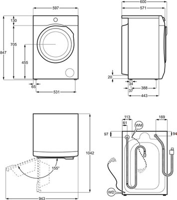 Купить Стирально-сушильная машина Electrolux EW8F4484EU  