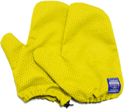 Тренажер для плавания SwimTraining Gloves тормозные варежки / STSG (желтый) -
