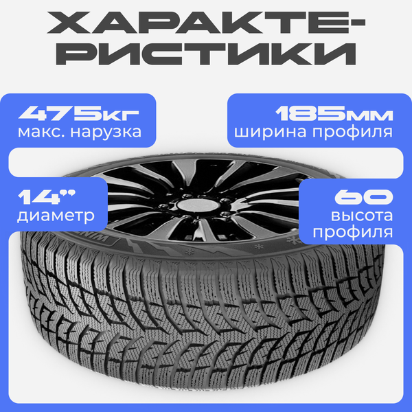 Зимняя шина Headway Snow-HP HW508 185/60R14 82T