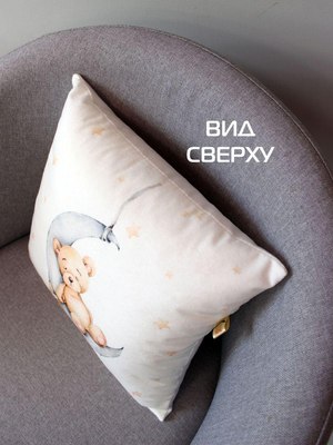 Подушка декоративная MATEX Little Star. Медвежонок / 61-427 (белый/серый/коричневый)