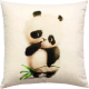 Миниатюра изображения товара Подушка декоративная MATEX Fluffy. Пандочка / 61-618 (белый/черный)