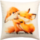Миниатюра изображения товара Подушка декоративная MATEX Fluffy. Рыжики / 61-687 (белый/оранжевый/лососевый)