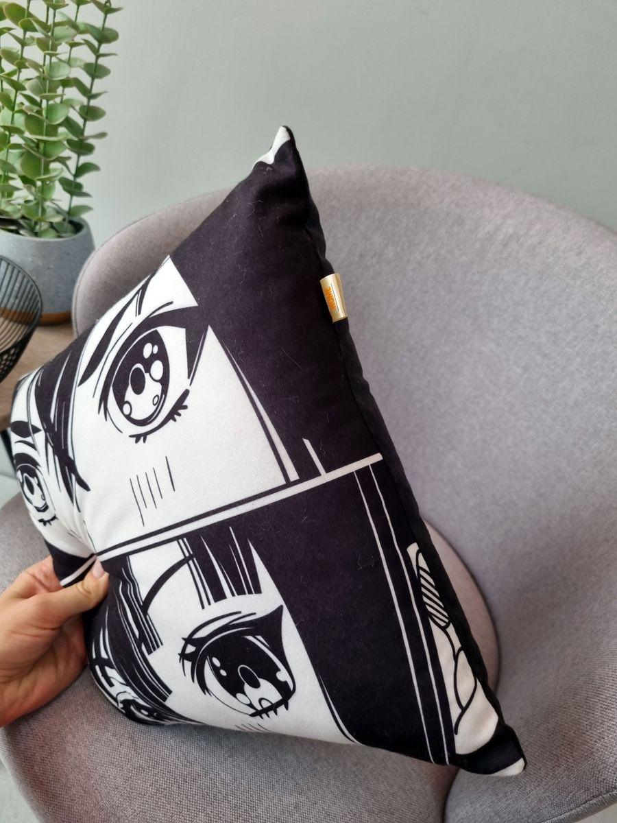 Подушка декоративная MATEX Anime. Eyes / 63-384 (черный/белый) — фото 2
