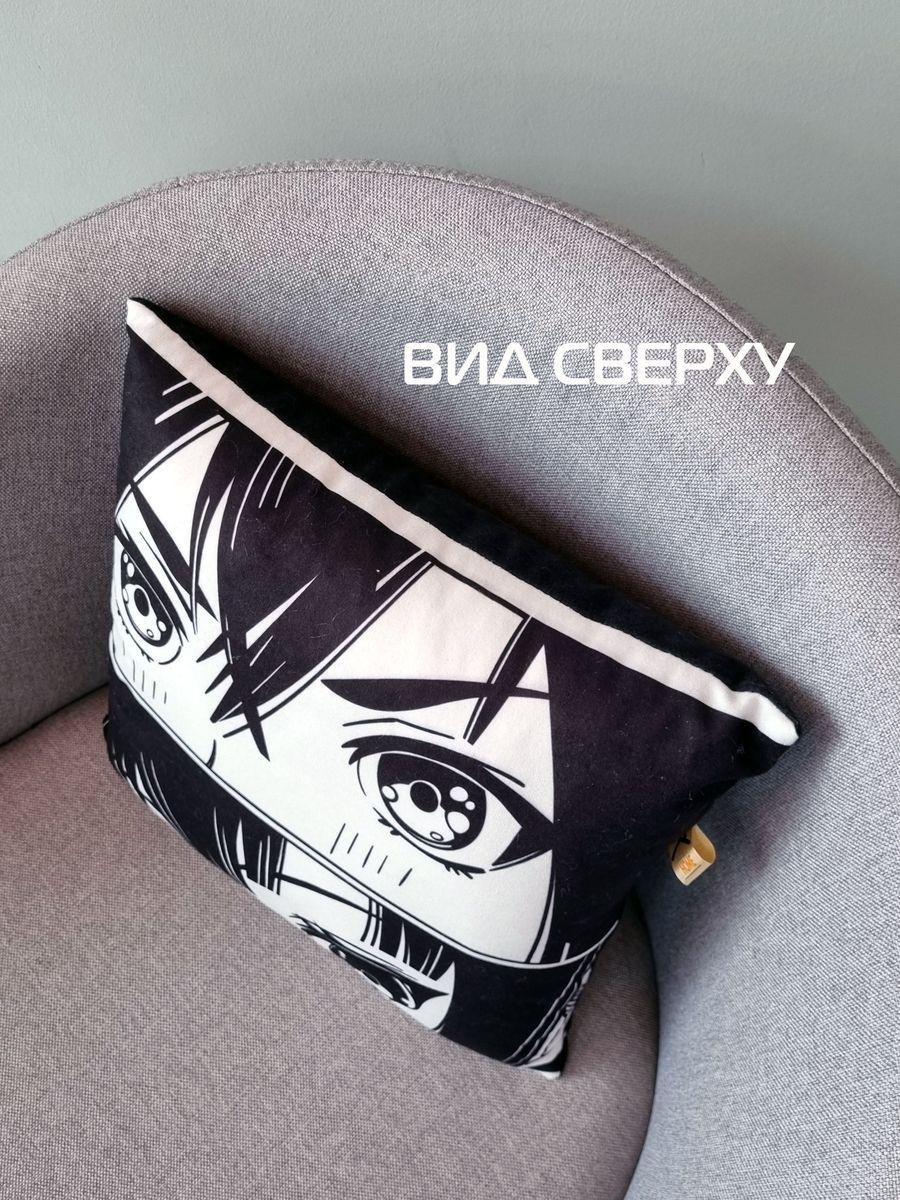 Подушка декоративная MATEX Anime. Eyes / 63-384 (черный/белый) — фото 6