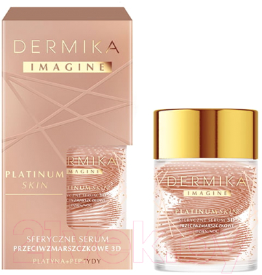 Сыворотка для лица Dermika Imagine Platinum Skin сферичная против морщин на день и ночь (60г)