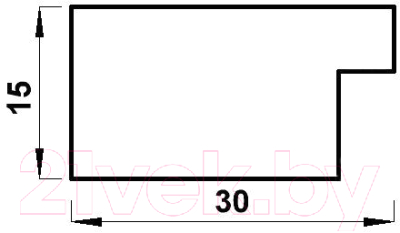 Рамка Мирам 651675-15 (30х40)