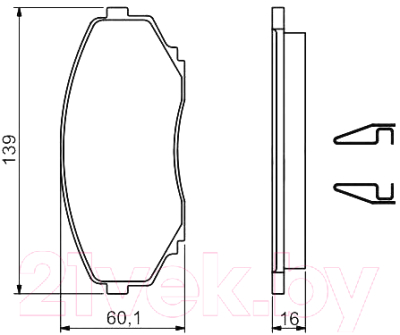 

Тормозные колодки Bosch, 0986494204