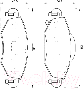 

Тормозные колодки Bosch, 0986424788