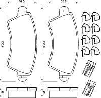 

Тормозные колодки, 0986424801
