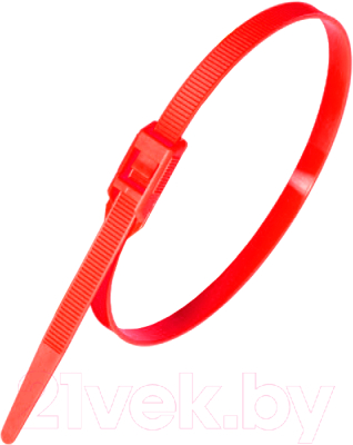 Стяжка для кабеля Fortisflex КСГ 8x400 / 74247 (100шт, красный)