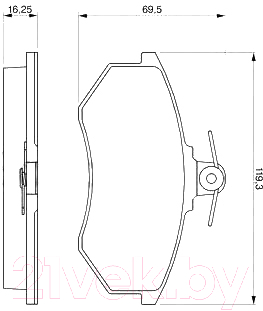 

Тормозные колодки Bosch, 0986466698