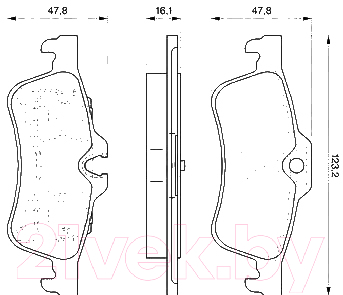 

Тормозные колодки Bosch, 0986494063