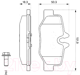 

Тормозные колодки Bosch, 0986494082