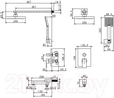 Душевая система Kaiser Sona 34677