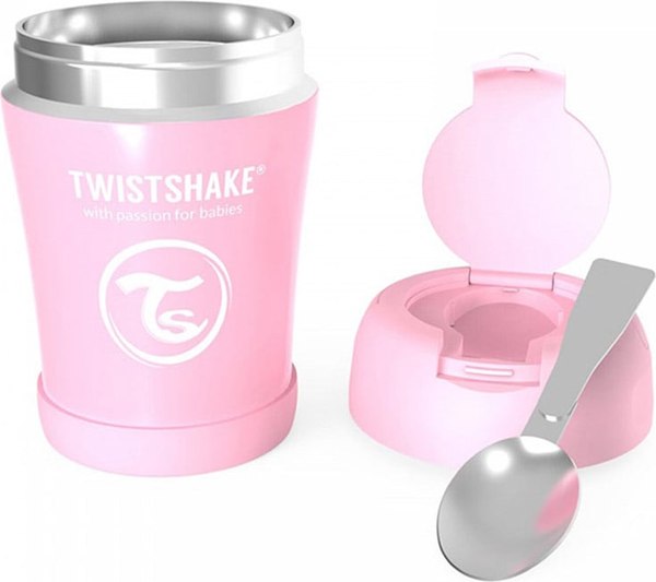 Термос для еды Twistshake Insulated Food Container / 78749 (350мл, пастельный розовый)