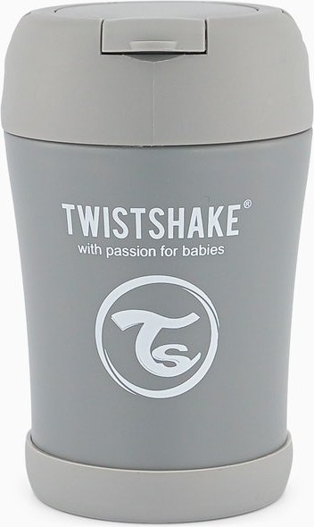 Термос для еды Twistshake Insulated Food Container / 78751 (350мл, пастельный серый)