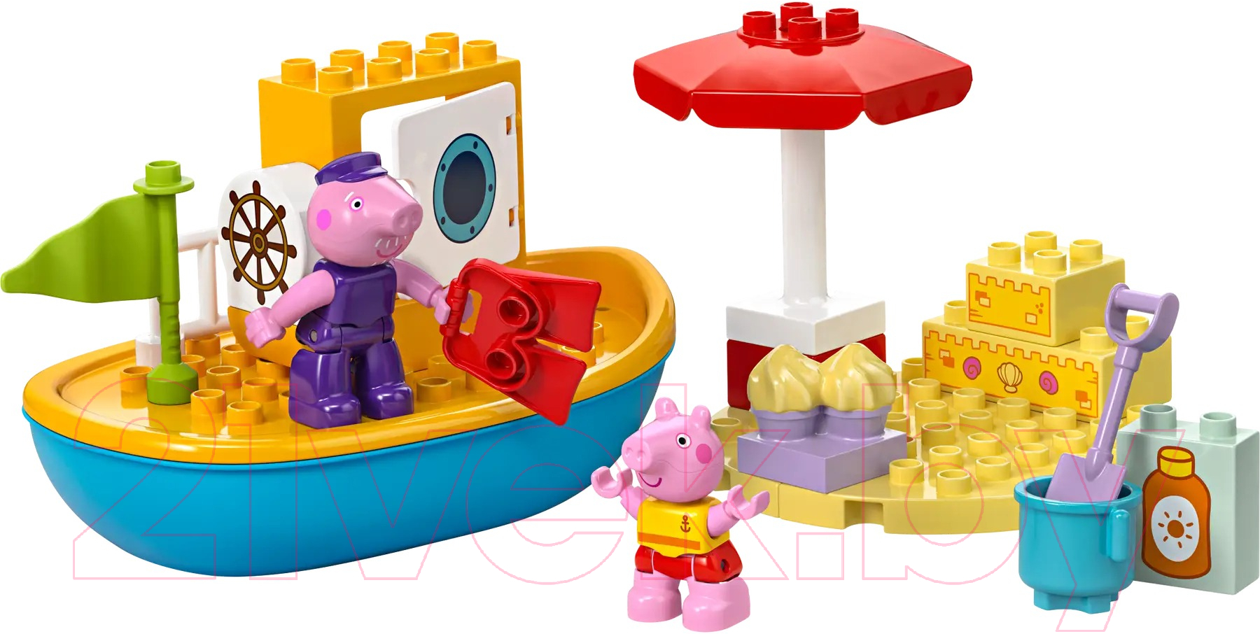 Конструктор Lego Duplo Peppa Путешествие Свинки Пеппы на кораблике / 10432