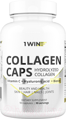 Изображение товара Коллаген 1WIN С биотином, гиалуроновай кислотой и витамином С (90 капсул)