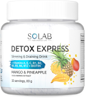 Пищевая добавка SOLAB Напиток растворимый Детокс и ягоды годжи Detox Slim Effect (32 порции, манго/ананас) - 