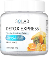 Пищевая добавка SOLAB Напиток растворимый Детокс и ягоды годжи Detox Slim Effect (32 порции, фруктовый сок) - 