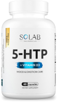 Аминокислота 5-HTP SOLAB Для улучшение настроения (60 капсул) - 