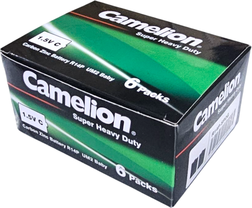 Комплект батареек Camelion R14P-SP2G SR-2 / 1661 (12шт)
